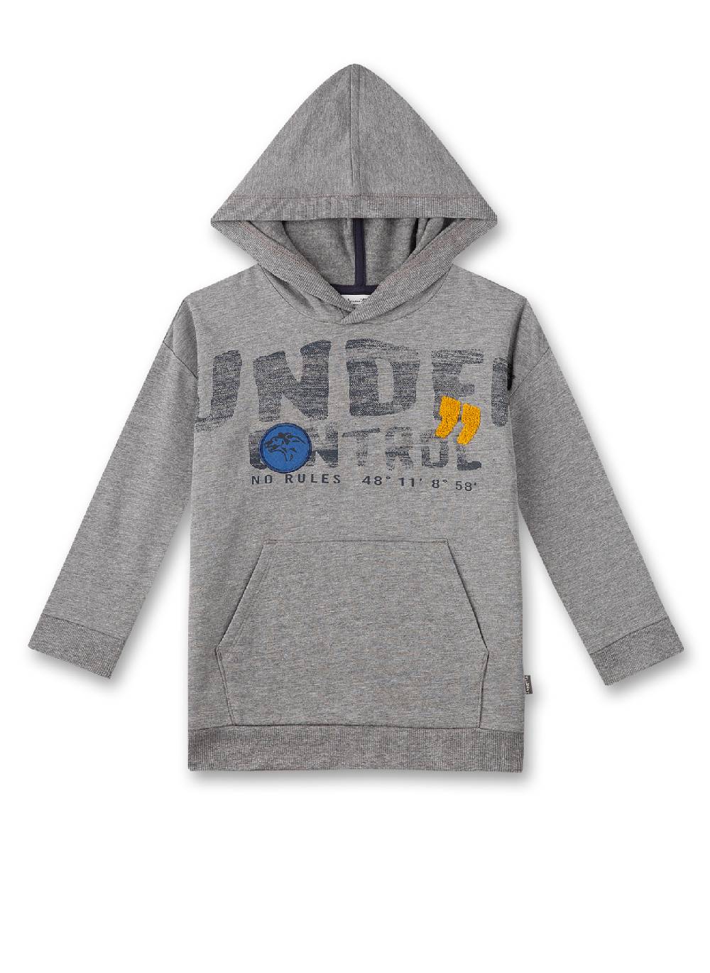 Sanetta Jungen-Sweatshirt mit Kapuze Graumelange
