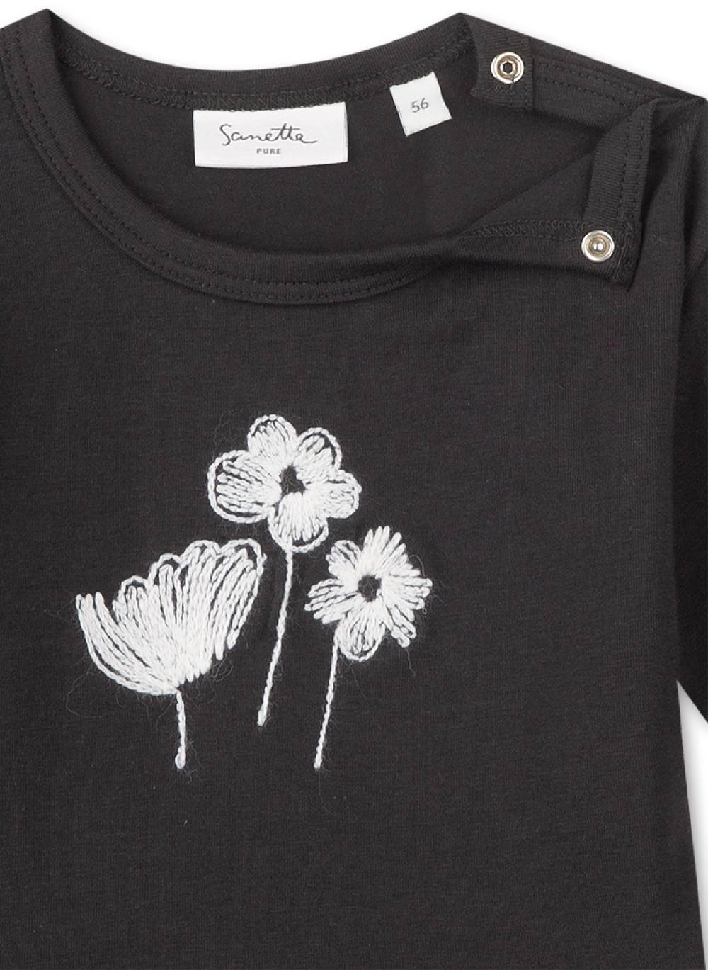 Sanetta Mädchen-Shirt langarm Dunkelgrau Blitzverkäufe