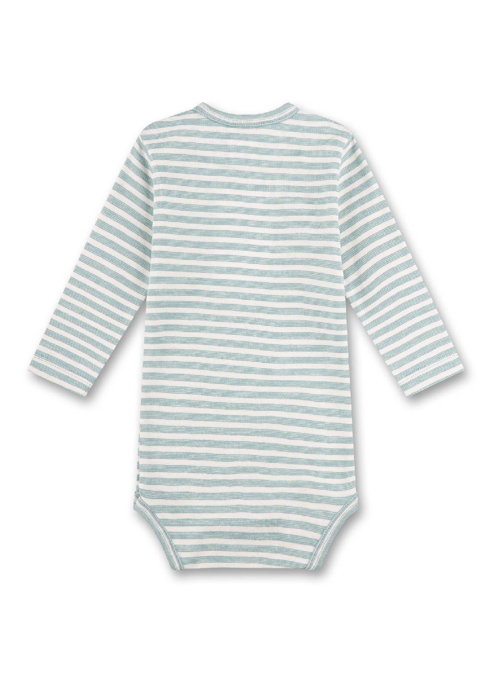 Sanetta Baby-Body langarm Blau Auslauf