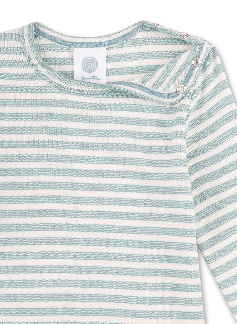 Sanetta Baby-Body langarm Blau Auslauf
