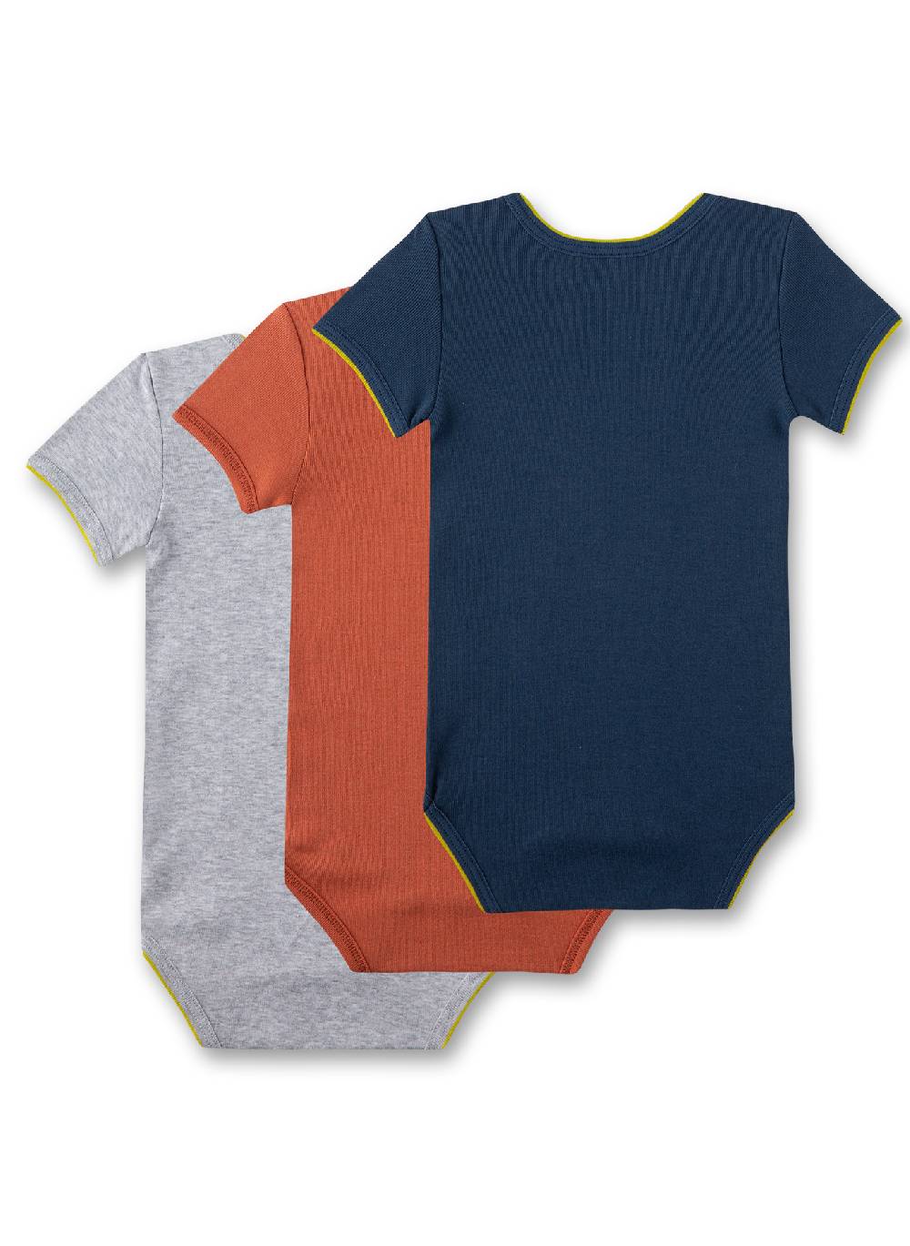 Sanetta Baby-Body kurzarm (Dreierpack) Grau Verkauf