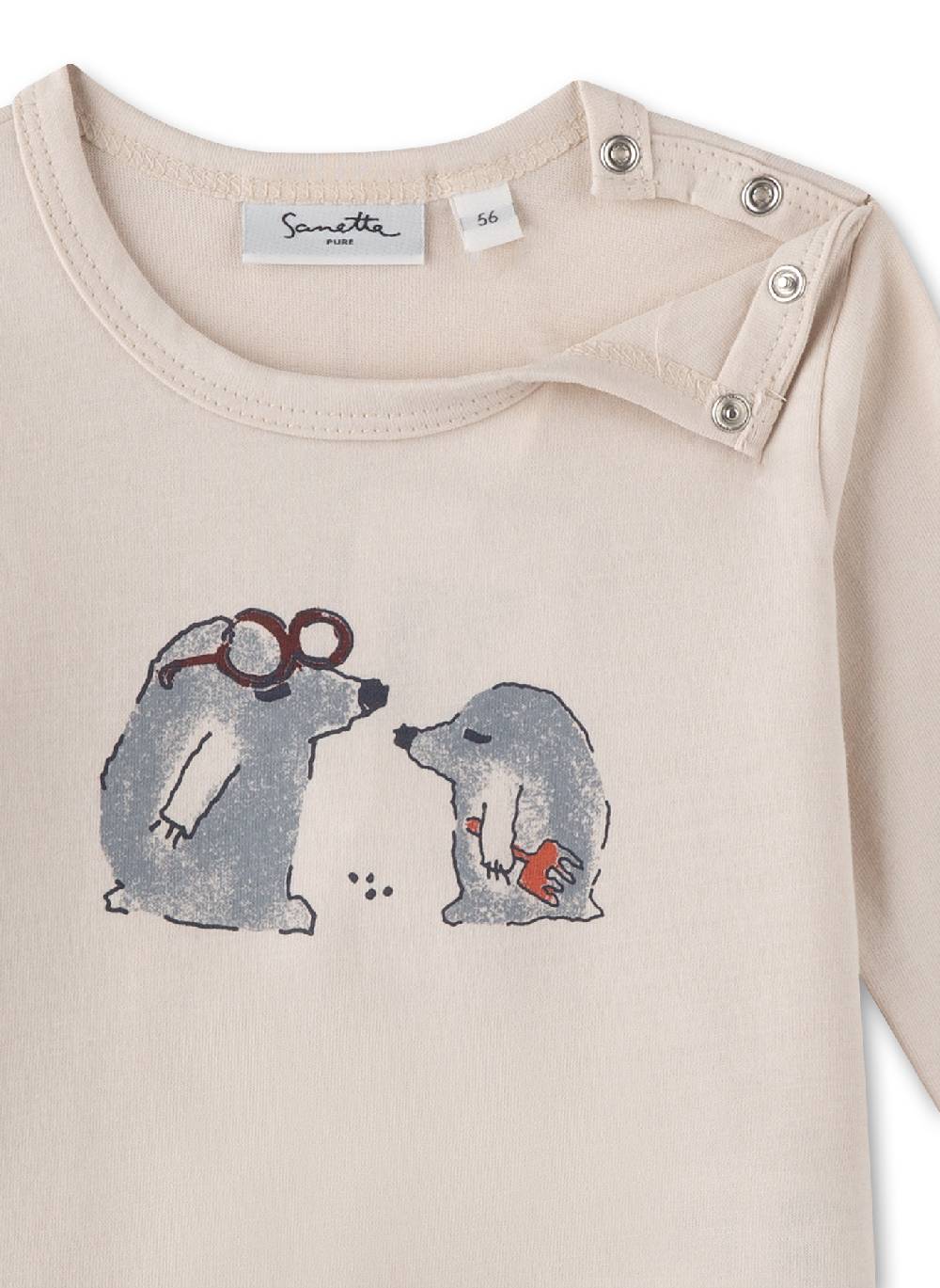 Sanetta Jungen-Langarmshirt Beige Verkauf
