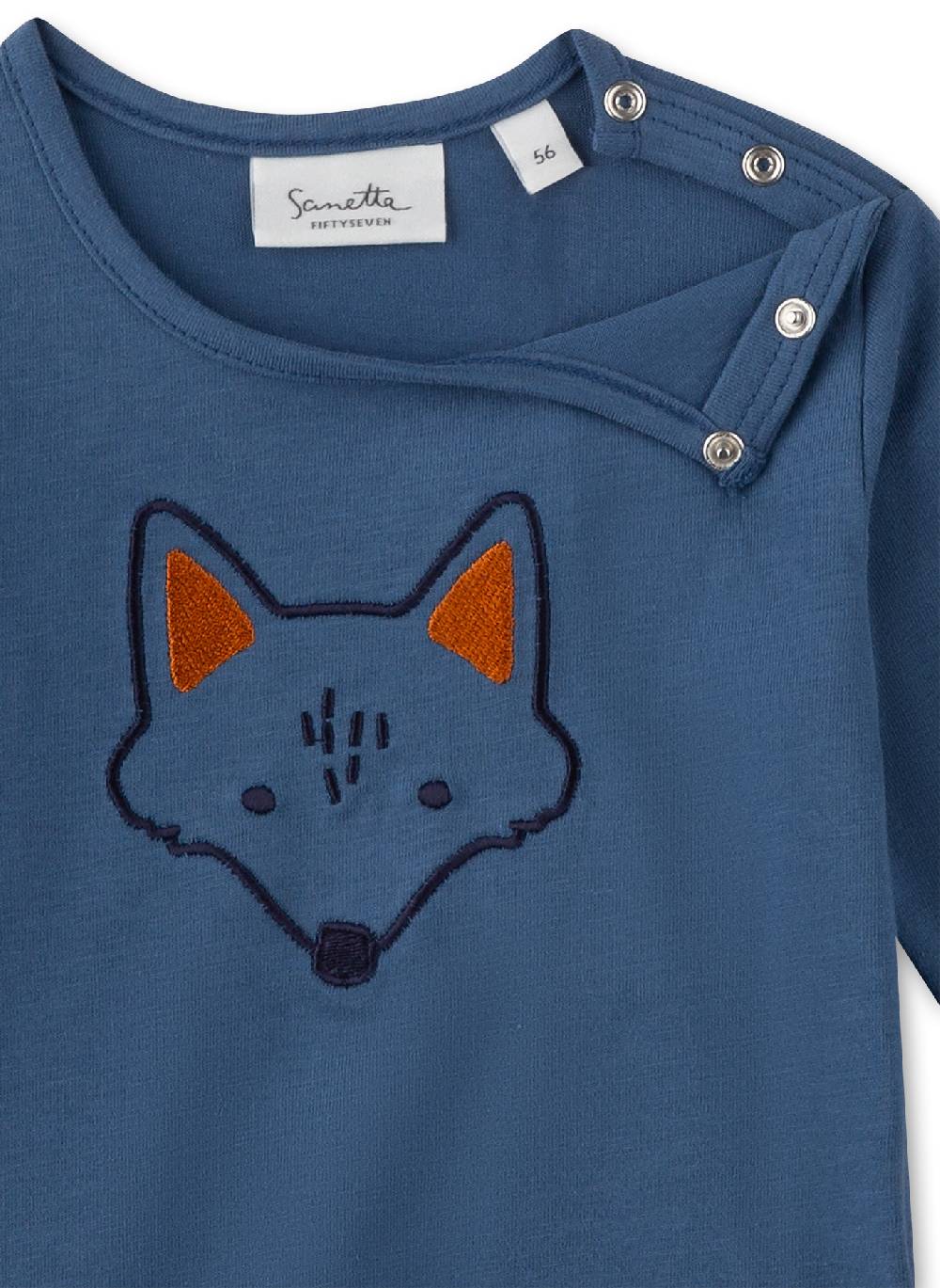 Sanetta Jungen-Langarmshirt Blau im Angebot