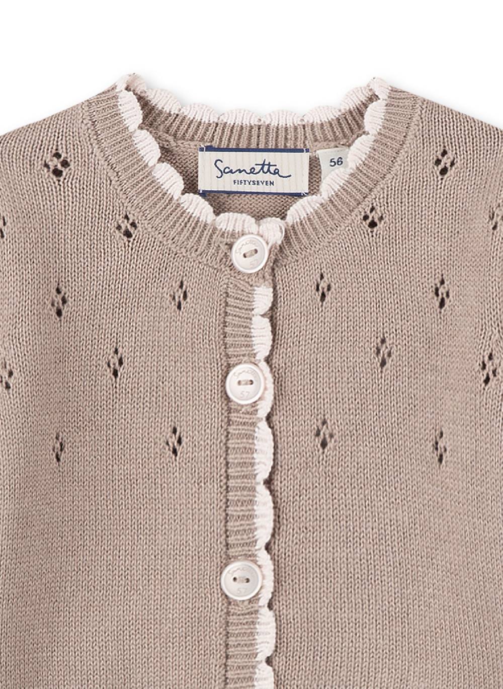 Sanetta Mädchen-Cardigan Braun Lovely Teddy Blitzverkäufe