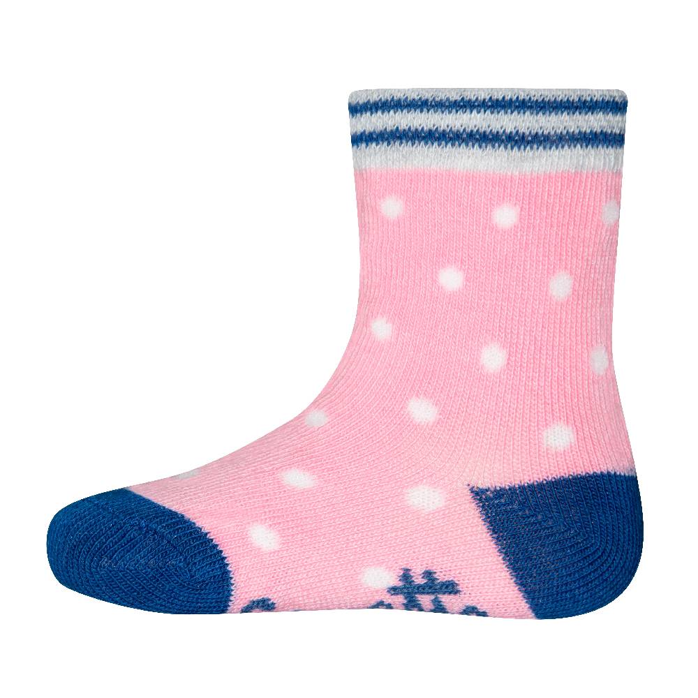 Sanetta Mädchen-Socken (Doppelpack) Graumelange und Pink Auslauf