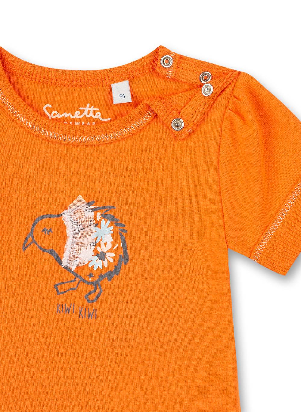 Sanetta Mädchen T-Shirt Orange Kangaroo Auslauf
