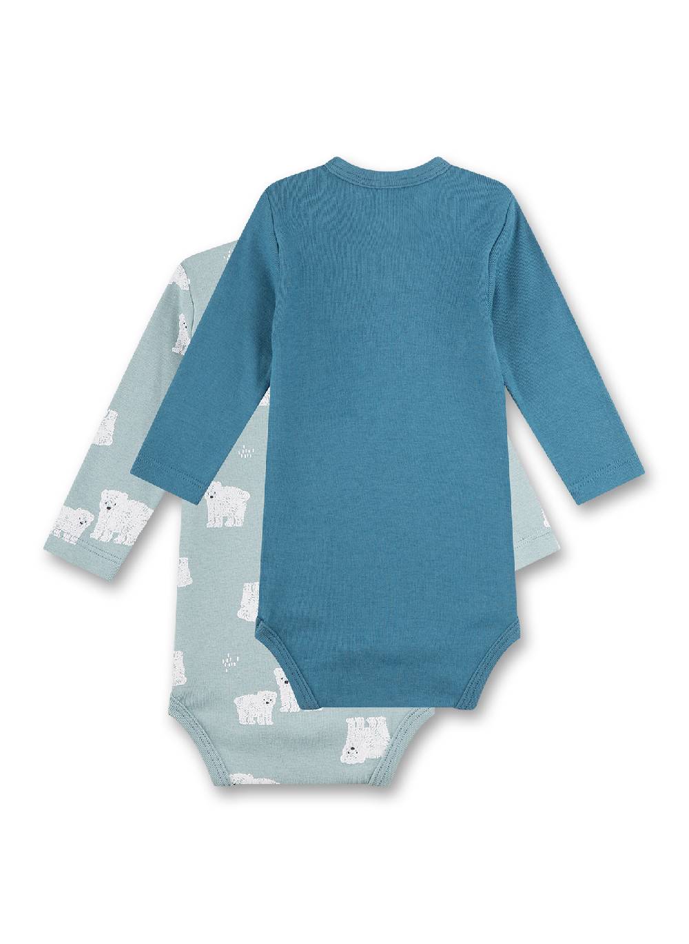 Sanetta Baby-Body langarm (Doppelpack) Blau Blitzverkäufe