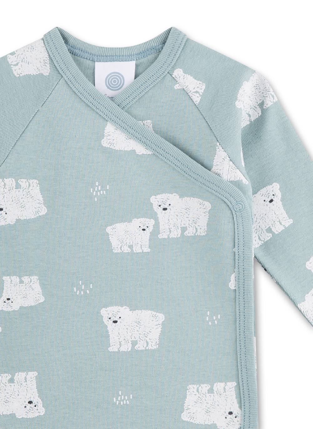 Sanetta Baby-Wickelbody Blau Letzter Tag
