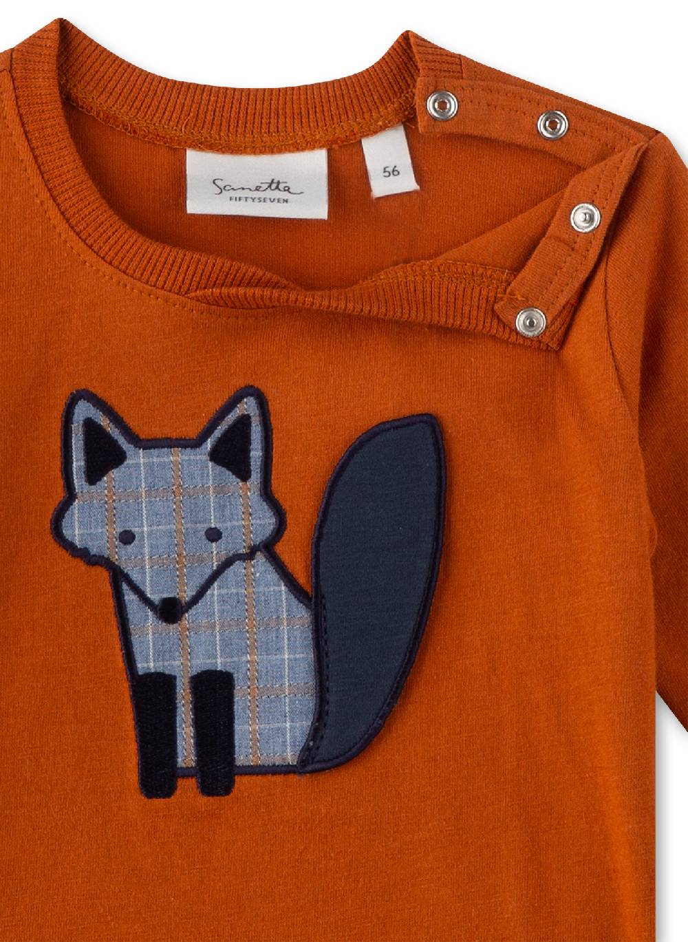 Sanetta Jungen-Langarmshirt Orange Online
