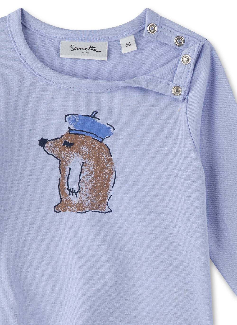 Sanetta Mädchen-Langarmshirt Blau Günstiger Verkauf