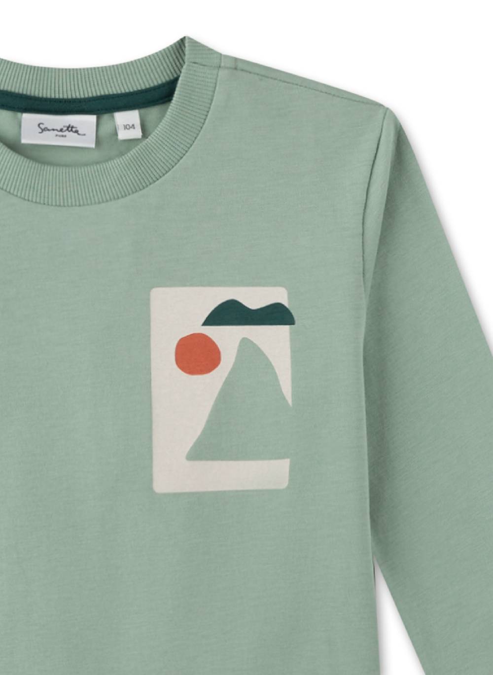 Sanetta Jungen-Langarmshirt Grün Outlet