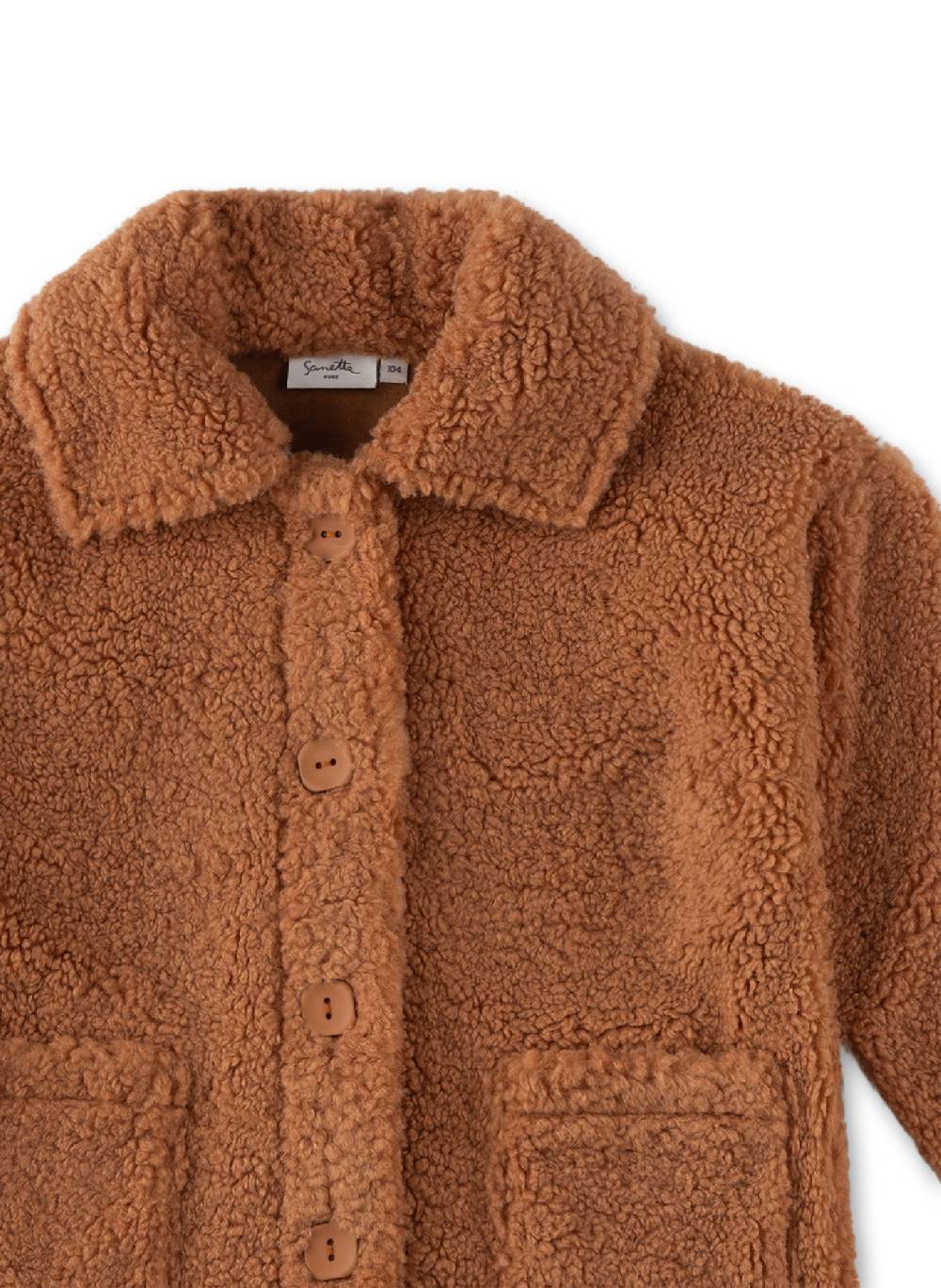 Sanetta Teddyjacke Braun Auslauf