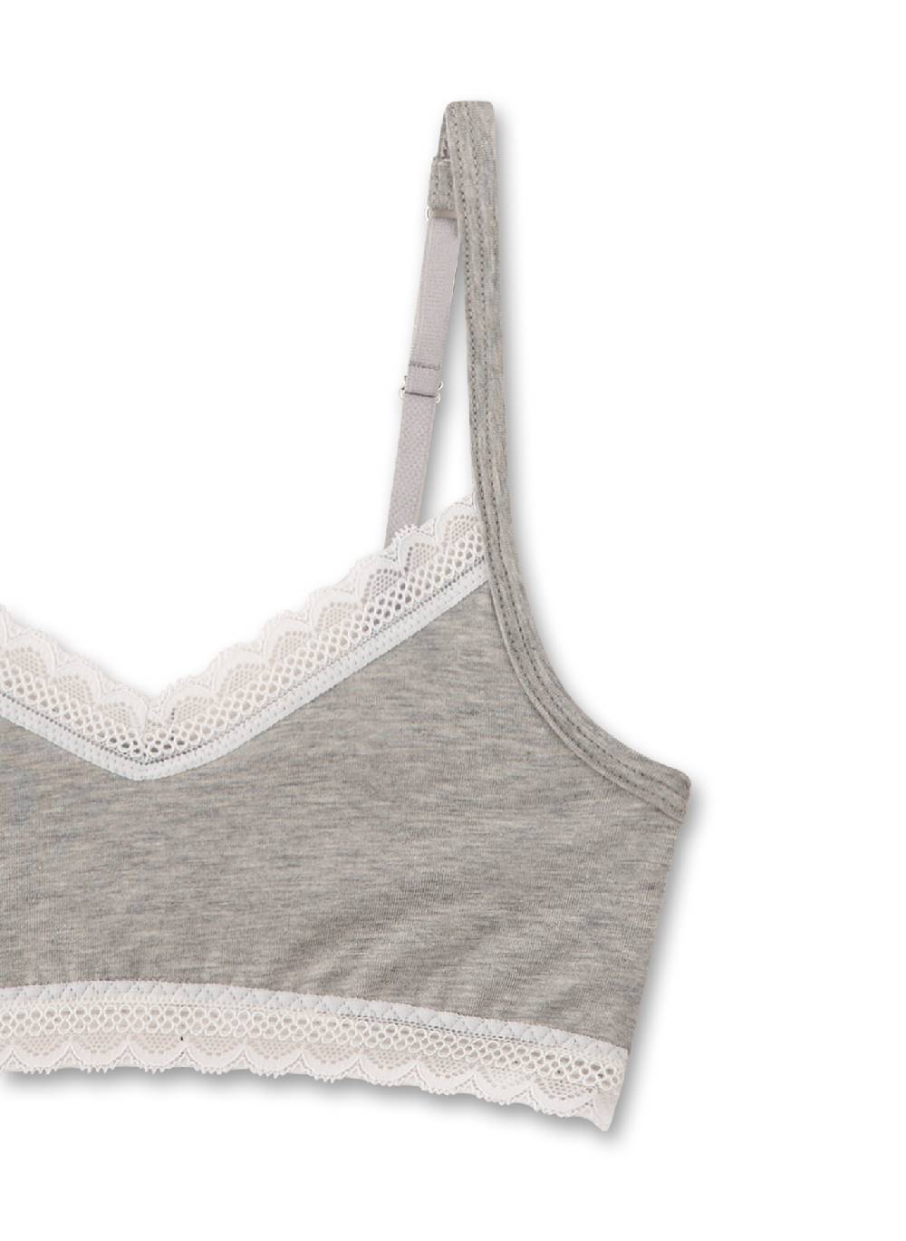 Sanetta Mädchen-Bustier Grau Fabrikverkauf