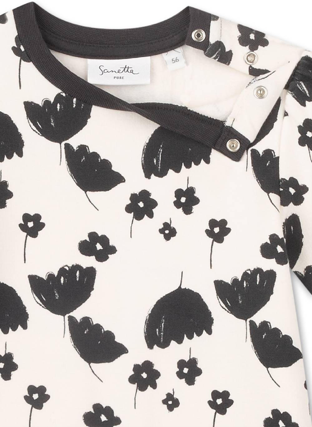 Sanetta Strampler Mädchen Off-White Schlussverkauf
