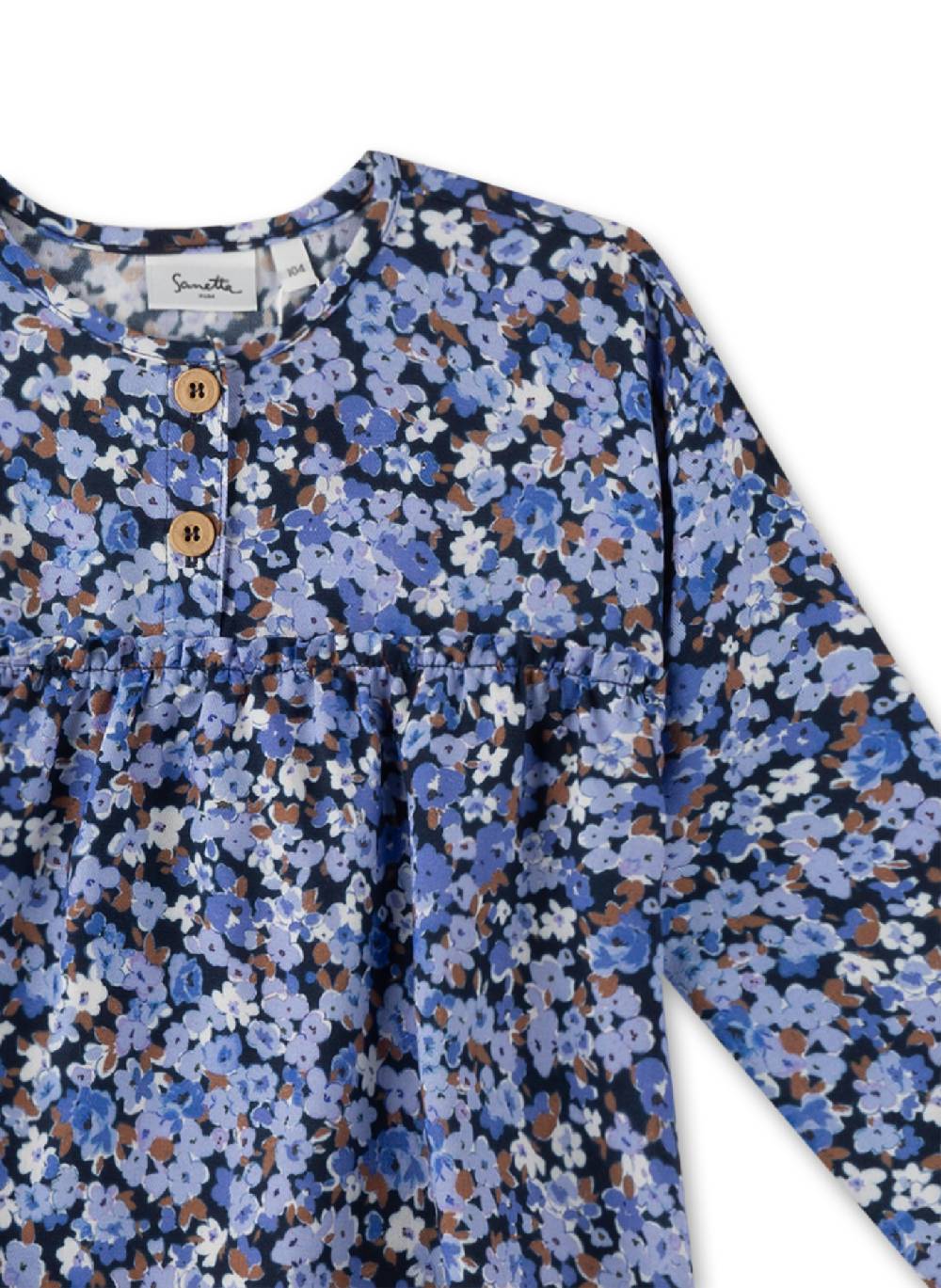 Sanetta Mädchen-Bluse Blau Verkauf