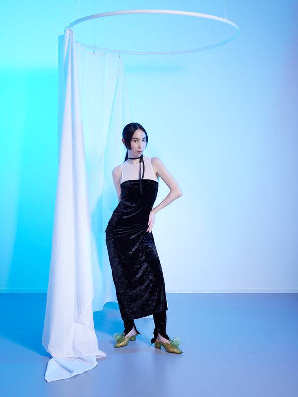 Simone Wild Velvet Dress Daisy Schlussverkauf