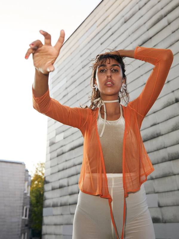 Simone Wild Net Wrap Blouse Verkauf