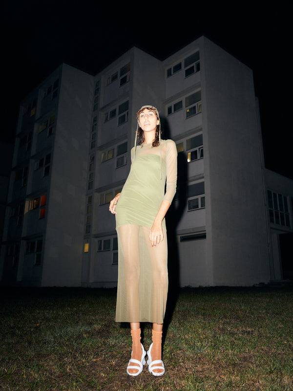 Simone Wild Net Long Dress Meist gekauft