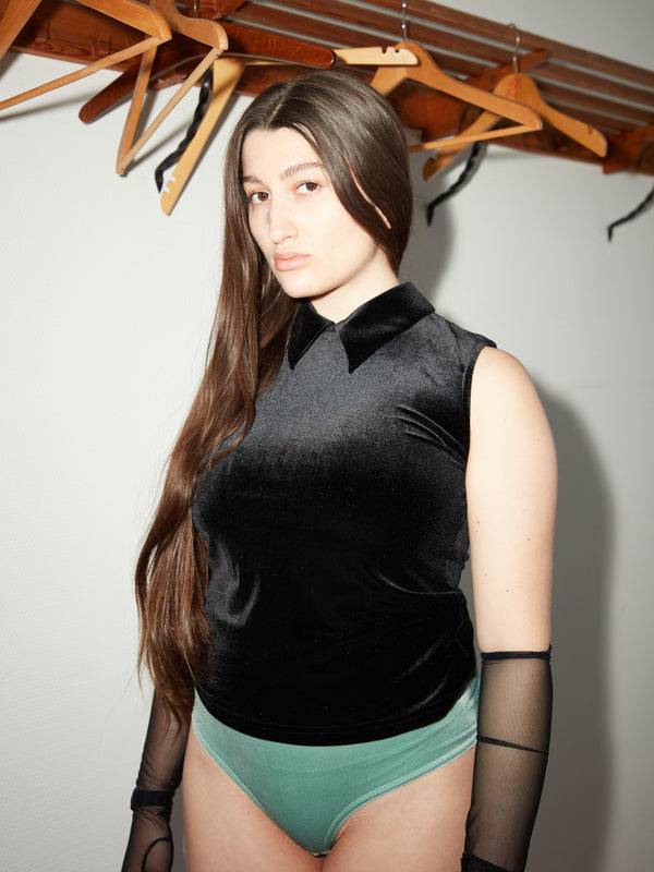 Simone Wild Velvet Blouse Meggy Outlet