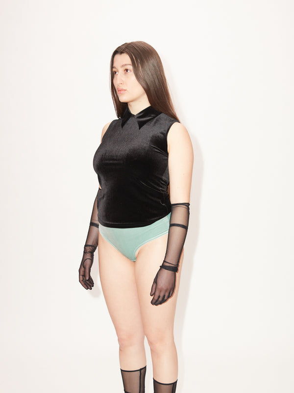 Simone Wild Velvet Blouse Meggy Outlet