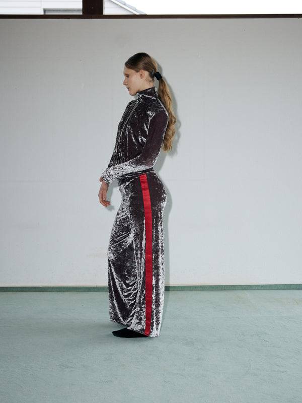 Simone Wild Velvet Stripe Pants Auslauf