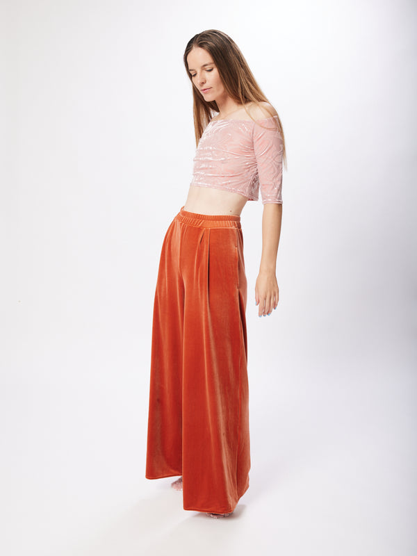 Simone Wild Velvet Pocket Pants Amber Meist gekauft
