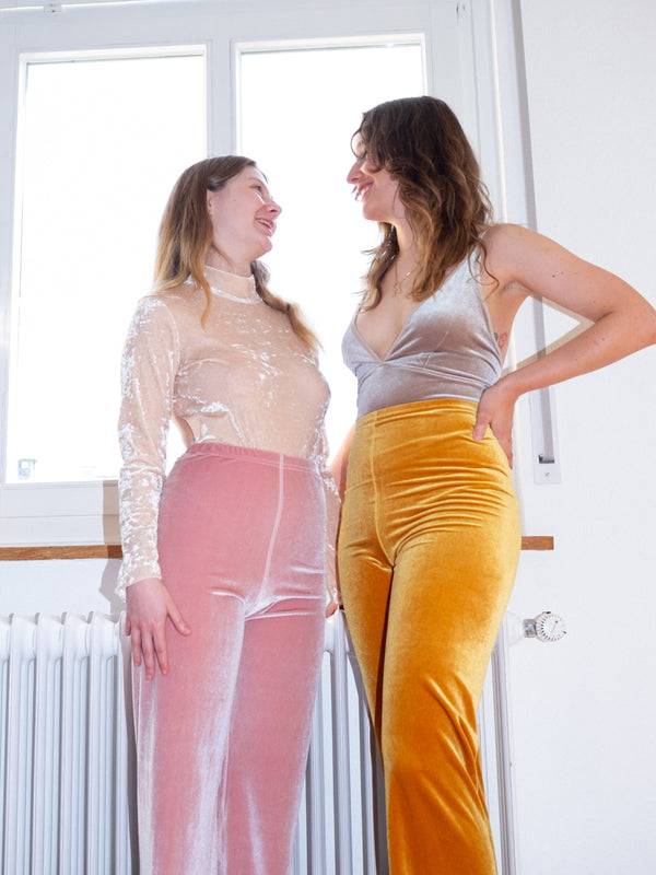 Simone Wild Velvet Wide Leg Pants Online
