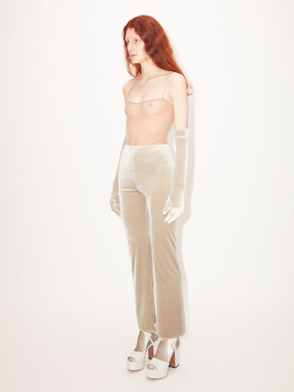 Simone Wild Velvet Slit Pants im Angebot