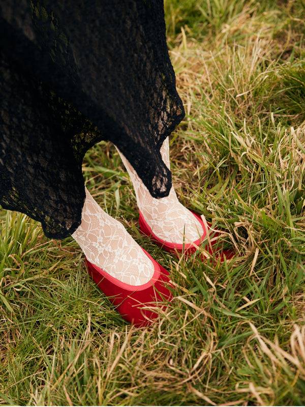 Simone Wild Velvet Ballet Slipper Online