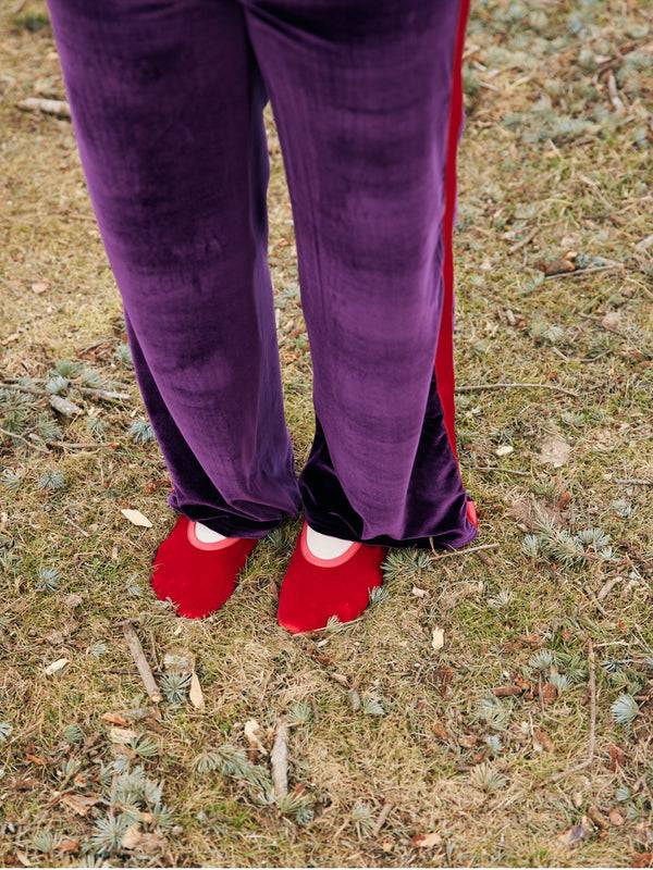 Simone Wild Velvet Ballet Slipper Online