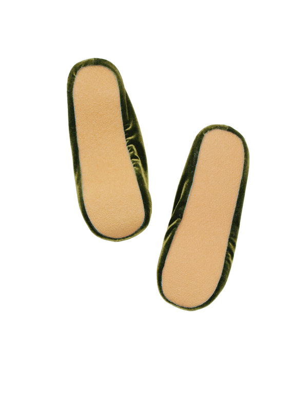 Simone Wild Velvet Ballet Slipper Outlet