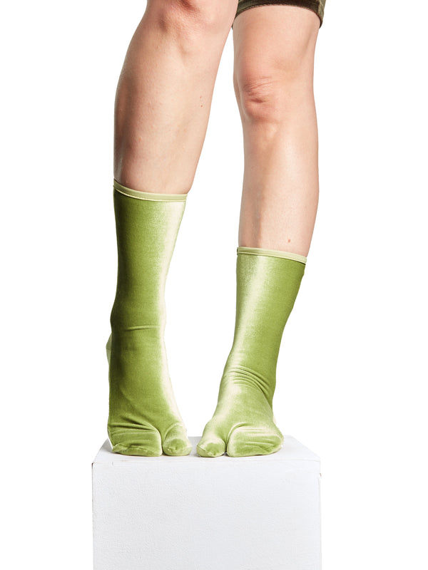Simone Wild Velvet Toe Socks