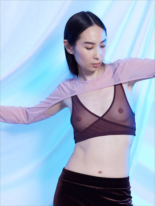 Simone Wild Mesh Wrap Bra Verkauf