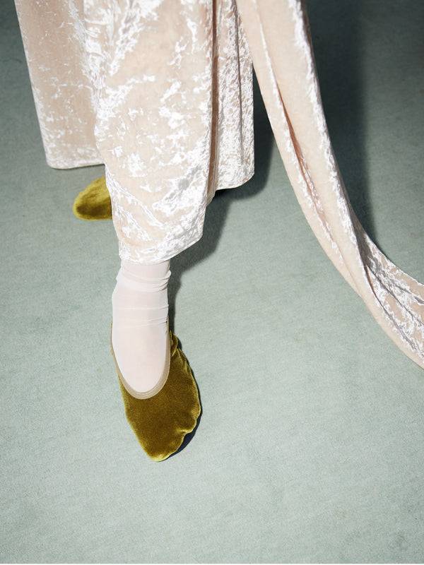 Simone Wild Velvet Ballet Slipper Fabrikverkauf