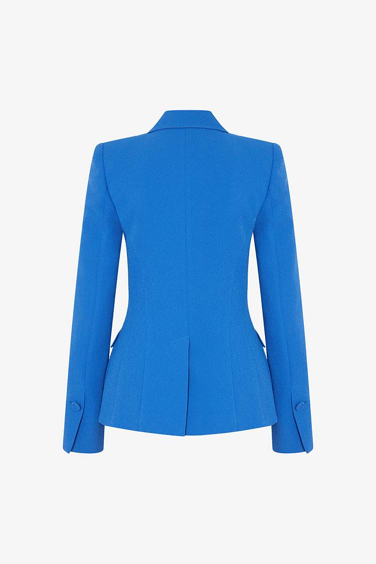 ﻿Sly 010 Einreihiger Blazer mit Pattentaschen aus Crêpe-Envers-Satin Online