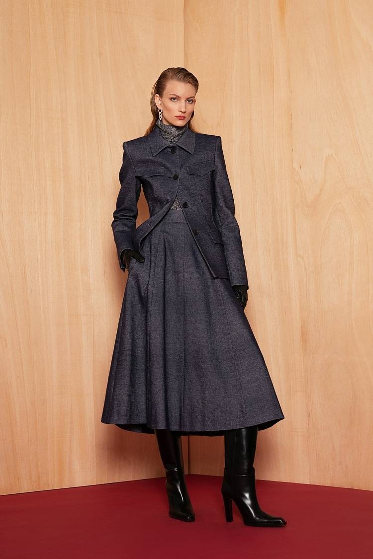 Sly 010 Einreihiger Denimblazer mit Pattentaschen Auslauf