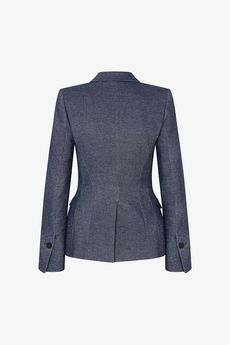 Sly 010 Einreihiger Denimblazer mit Pattentaschen Auslauf