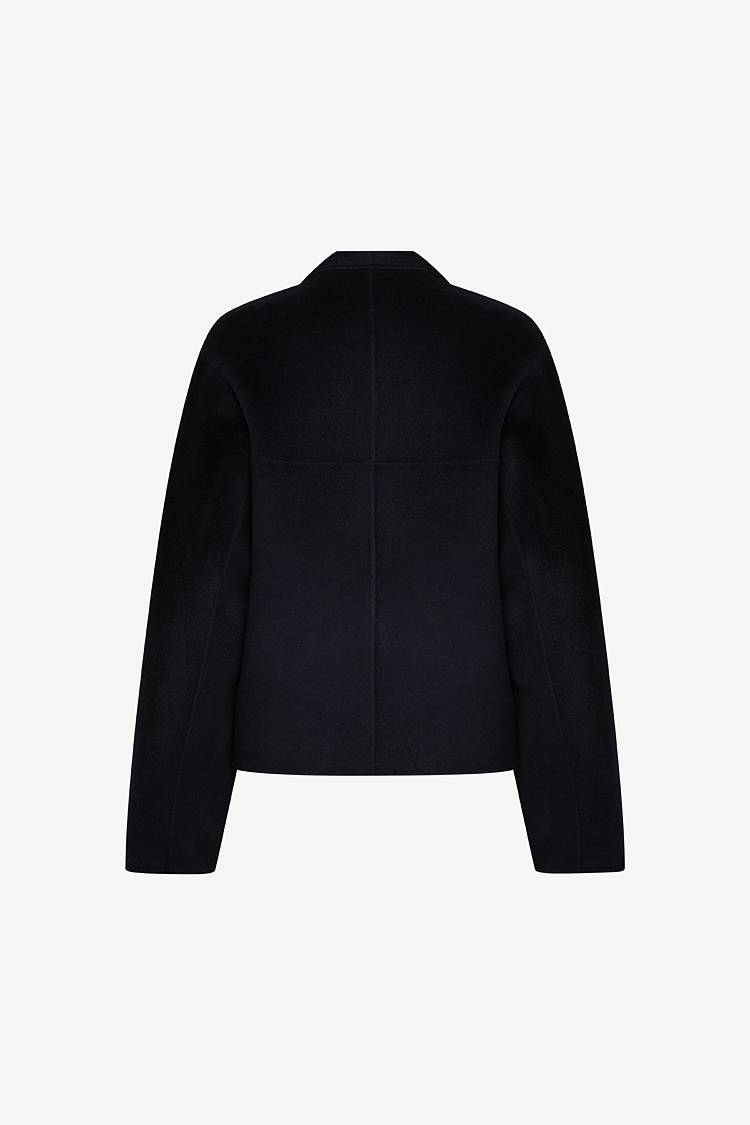 Sly 010 Minimalistische Knopflose Doubleface-Jacke im Angebot