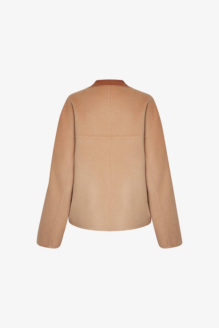 Sly 010 Minimalistische Knopflose Doubleface-Jacke Schlussverkauf