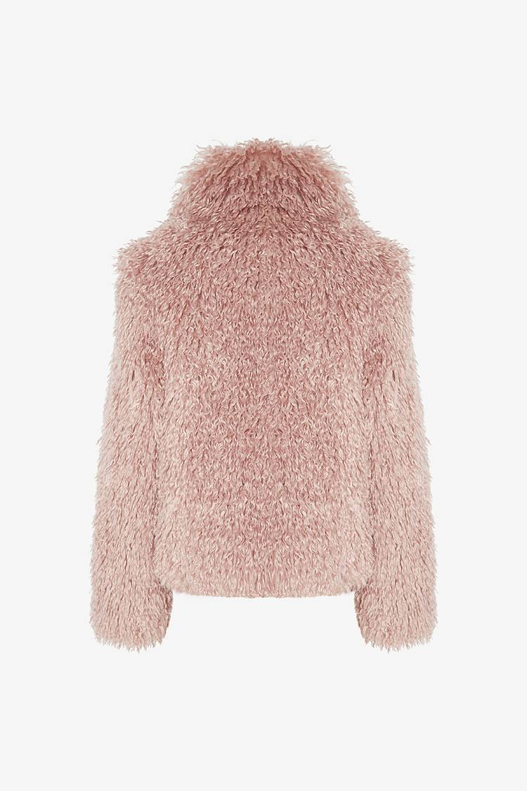 Sly 010 Kastige Faux-Fur Jacke im Angebot