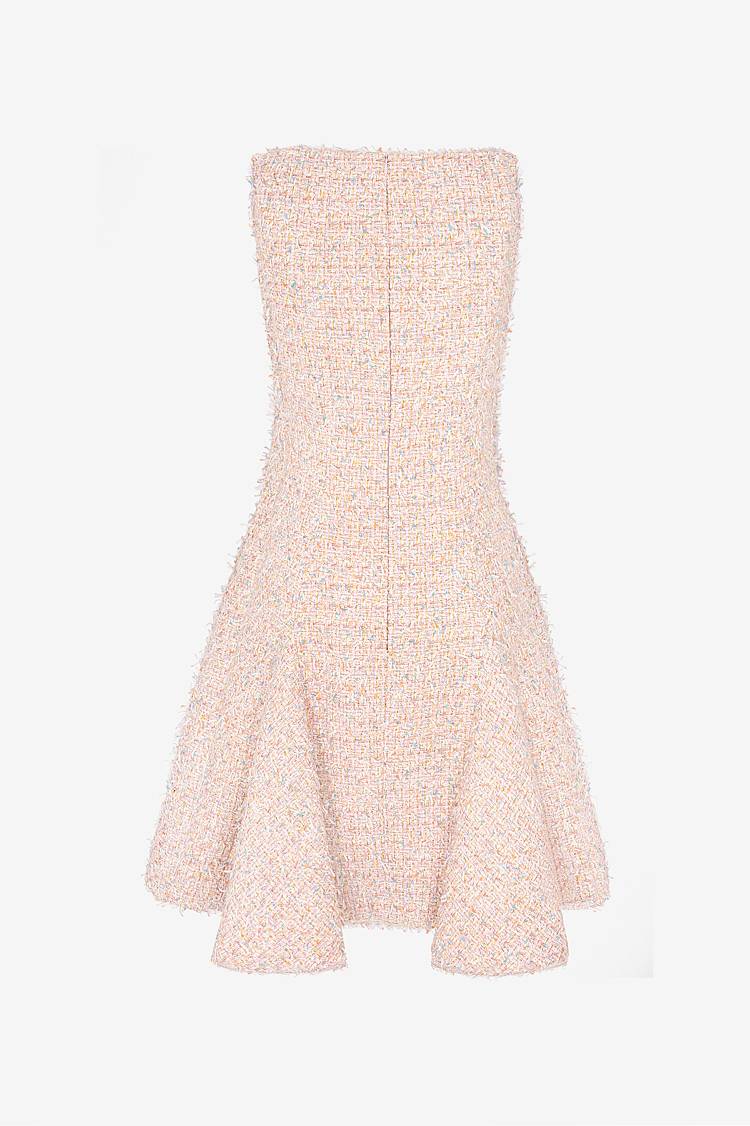 Sly 010 Tweed-Kleid mit Godet-Falten Schlussverkauf