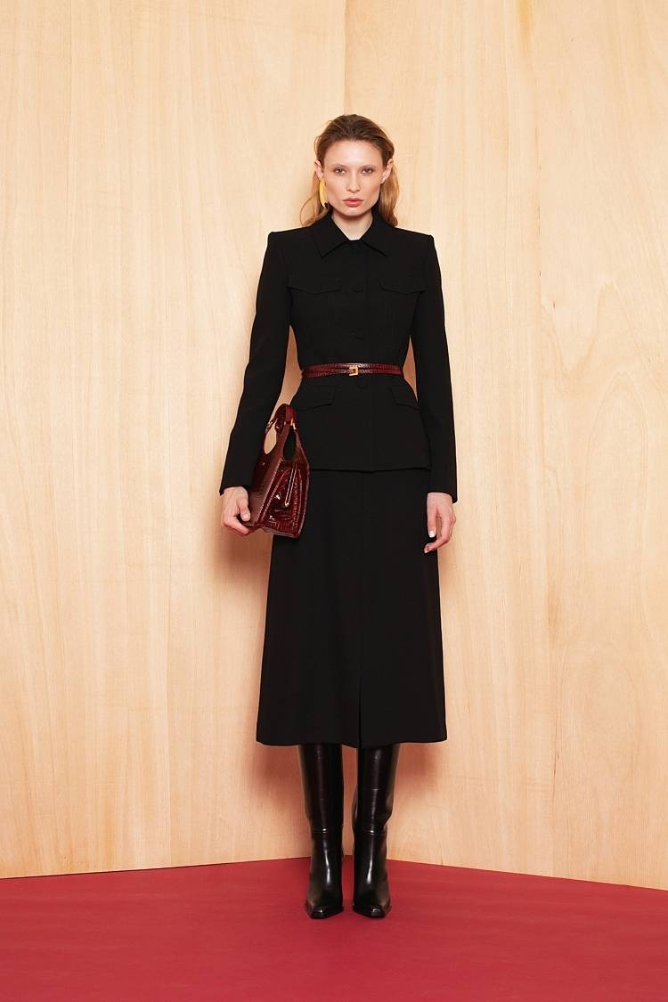 Sly 010 Maria Bag aus Leder mit Kroko-Prägung Schlussverkauf
