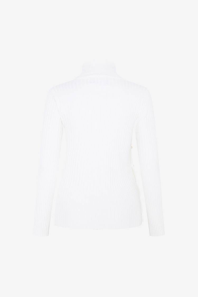 Sly 010 Rollkragenpullover mit Zierknöpfen Günstiger Verkauf