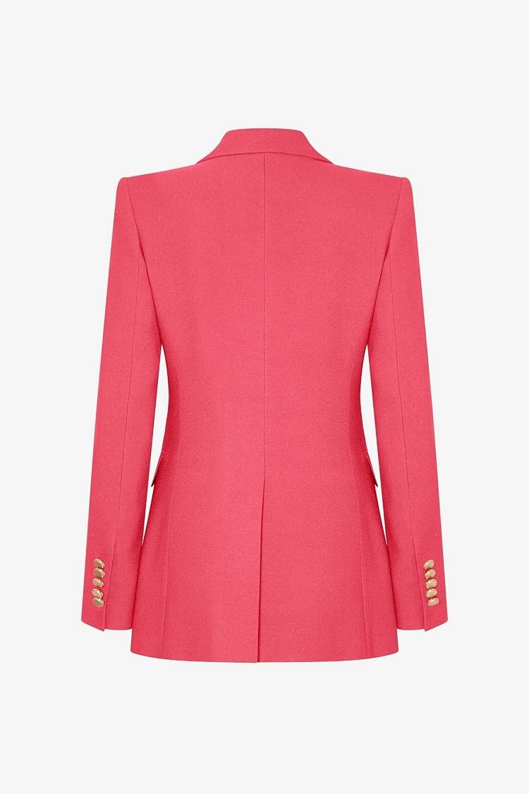 Sly 010 Taillierter Einknopf-Blazer aus Crêpe-Envers-Satin Meist gekauft