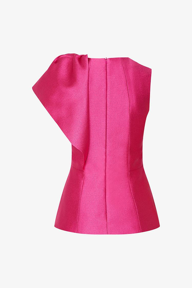 Sly 010 Tailliertes Top mit Volantärmel Hotsell