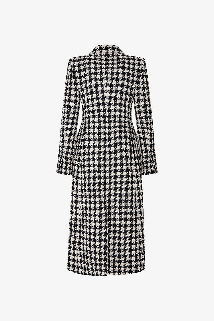 Sly 010 Tailored Coat with Houndstooth Pattern Hotsell
