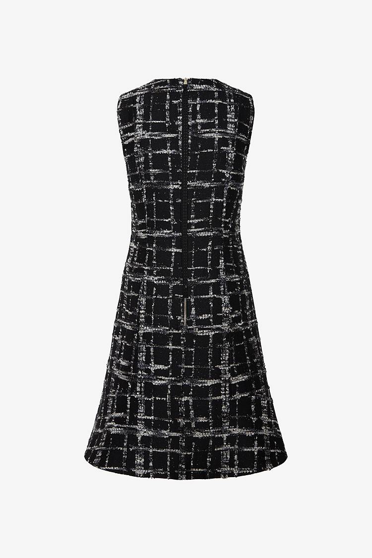 Sly 010 Ärmelloses tailliertes Tweed-Kleid Schlussverkauf