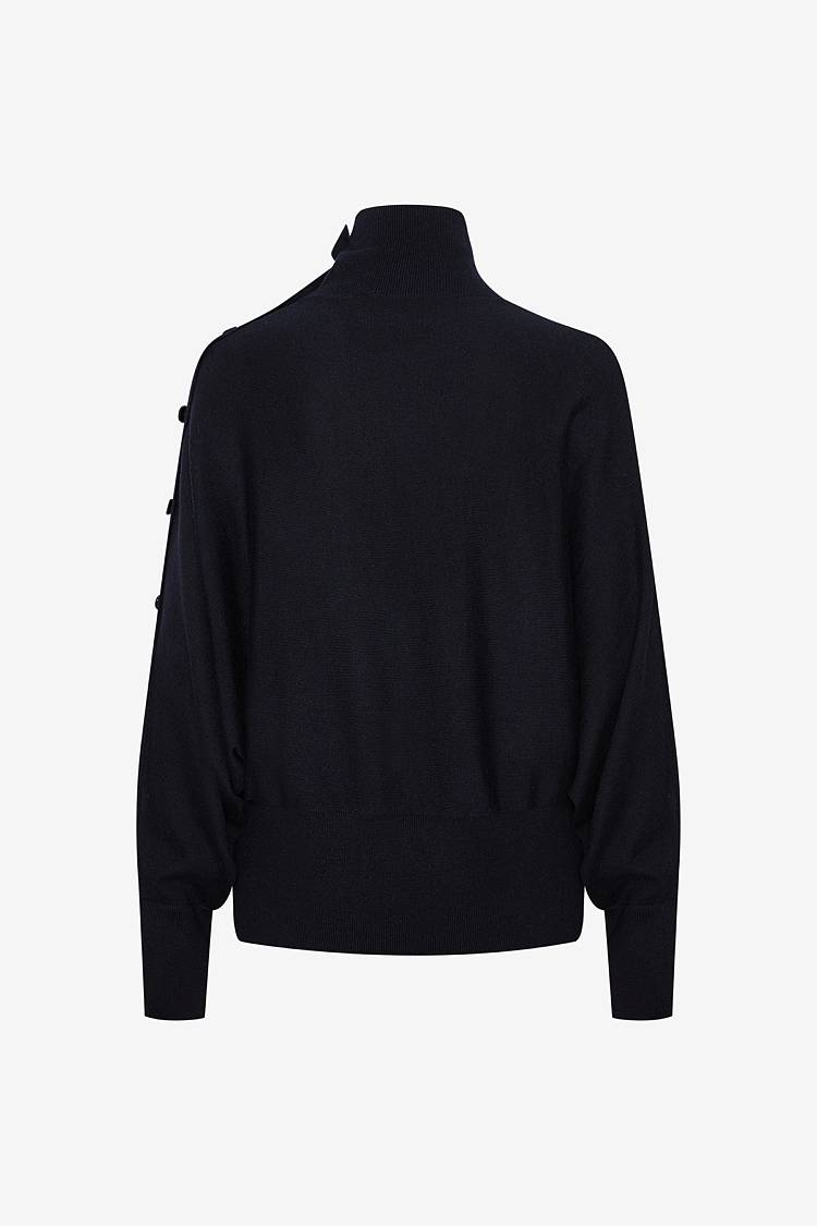 Sly 010 Rollkragenpullover mit Zierknöpfen Outlet