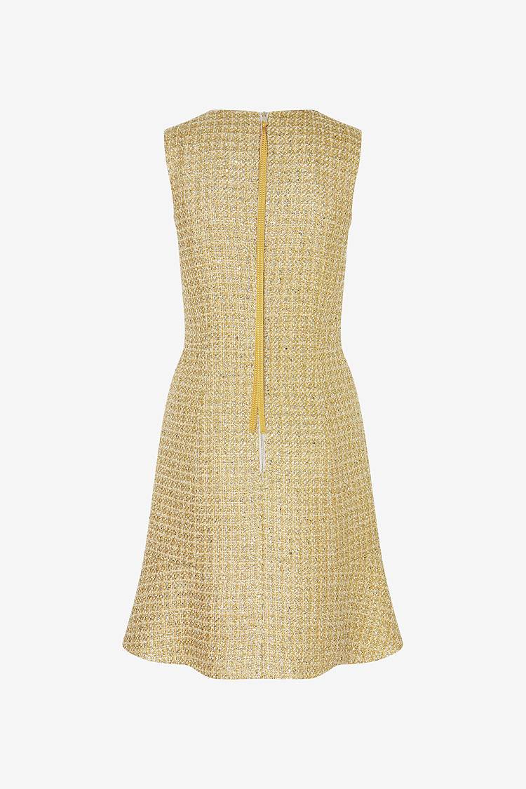 Sly 010 Tailliertes Kleid aus funkelndem Tweed Outlet