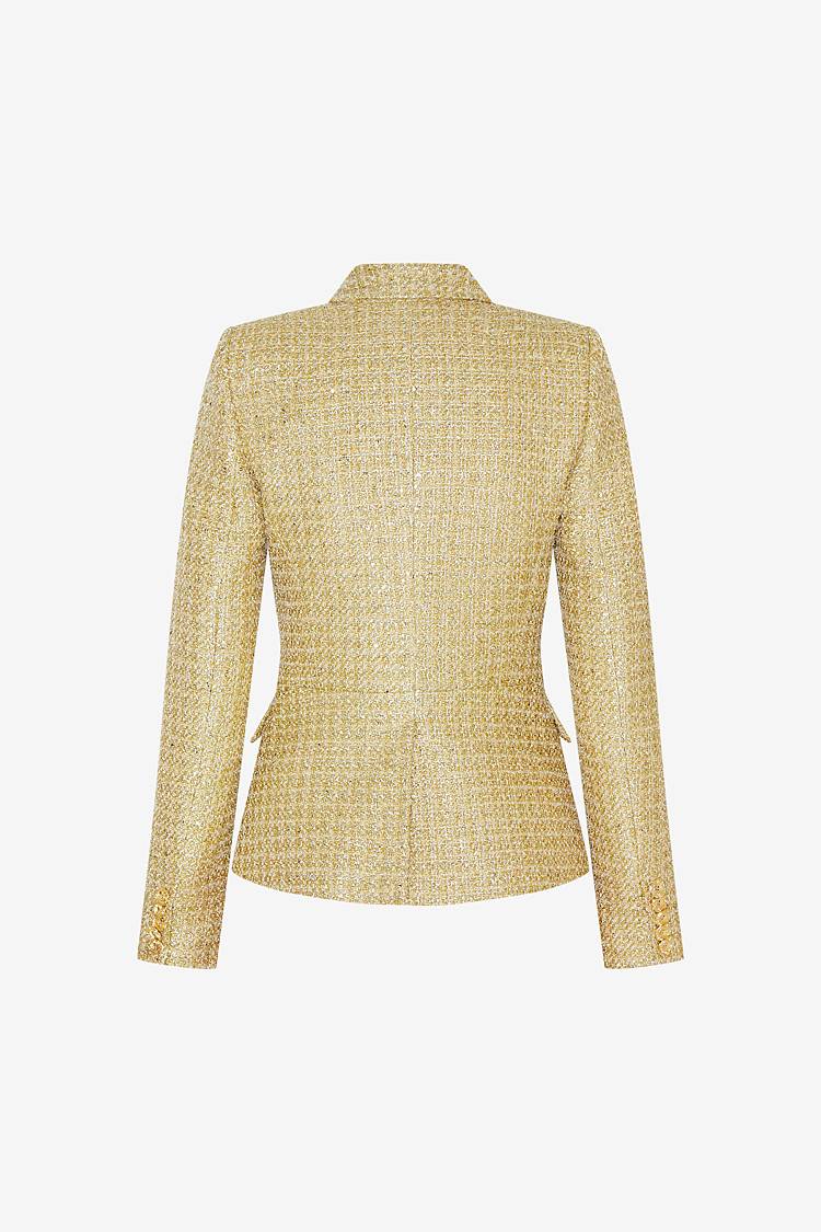 Sly 010 Double-breasted Blazer made from sparkling Tweed Auslauf